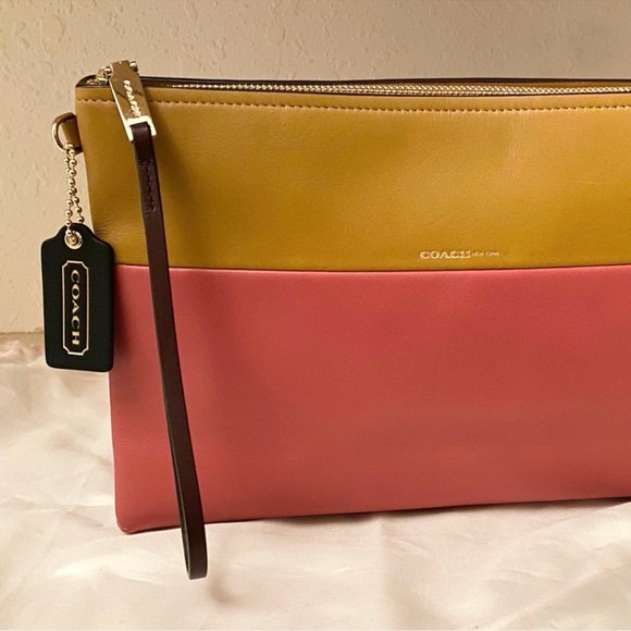 🔥Rare🔥 New Coach Color-block Large Clutch - Not from Outlet F52112 - Picture 3 of 8